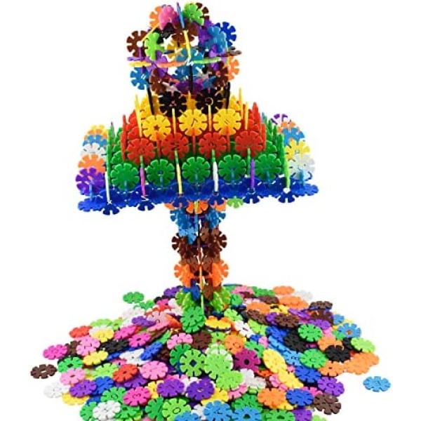 Building Toy 800 Piece Interlocking Plastic Disc Set - A Creative and Educational Alternative to Building Blocks A Great STEM Toy for Both Boys and Girls