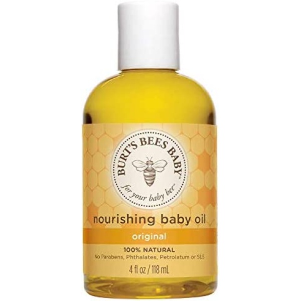 Burt's Bees Baby Nourishing Baby Oil, 100% Natural Origin Baby Skin Care, Paraben Free, Pediatrician Tested, 118ml