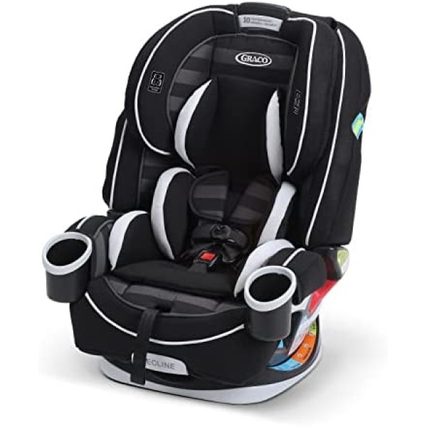 Graco All In One Car Seat, 4Ever 4-in-1 Car Seat, Convertible from Infant to Toddler (1.8-18 kg), Washable Seat Cover, Rockweave