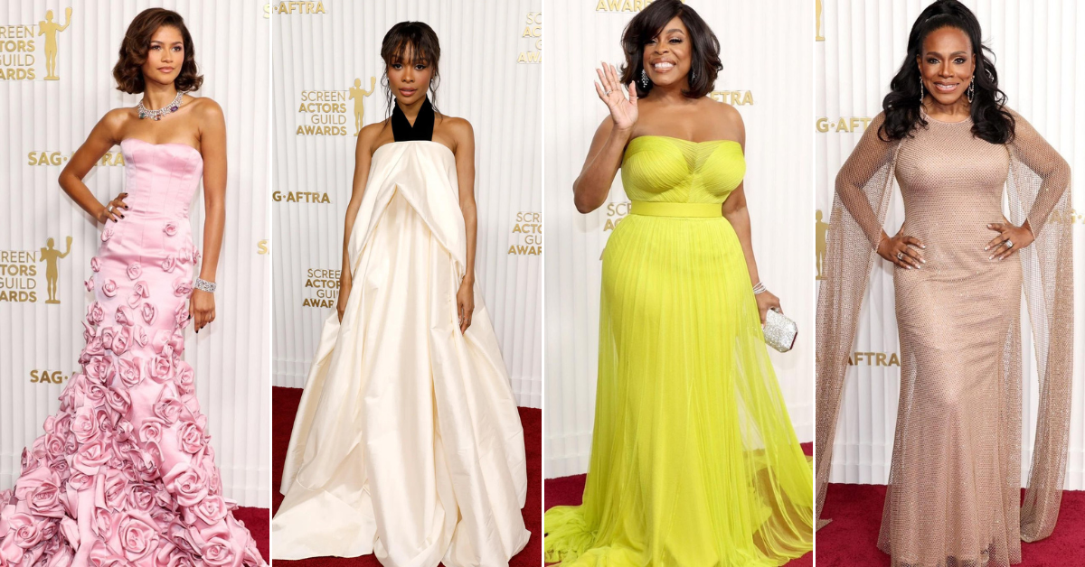 Including Zendaya in Valentino, Sheryl Lee Ralph in Tadashi Shoji, Niecy Nash in Custom Vera Wang and More