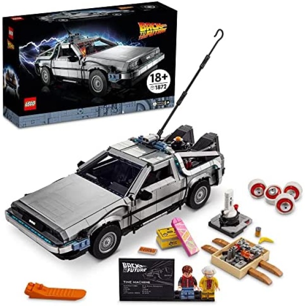 LEGO Back to The Future Time Machine 10300 Building Set for Adults; Build a Detailed Model of a Movie Legend (1,856 Pieces)