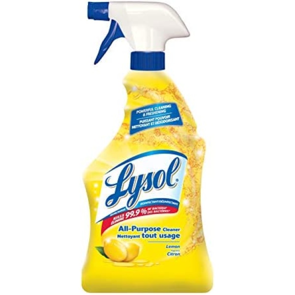 Lysol All Purpose Cleaner, Trigger, Lemon, 650ml, Powerful Cleaning & Freshening