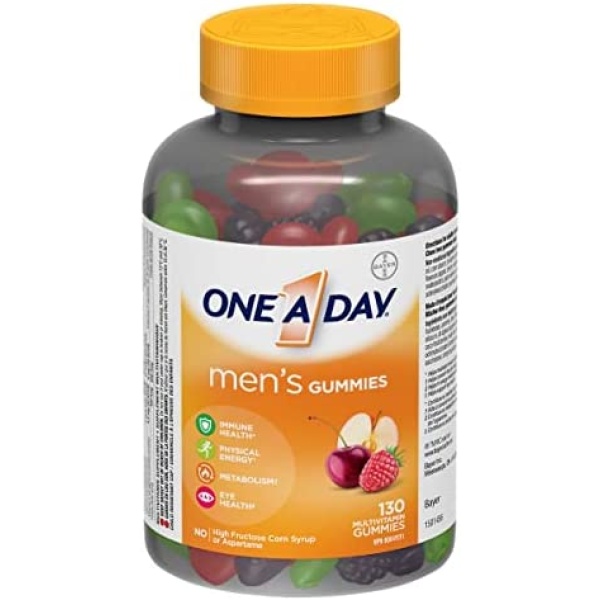 One A Day Men's Gummies Multivitamin, Specially Formulated with Vitamins for Men 130 count