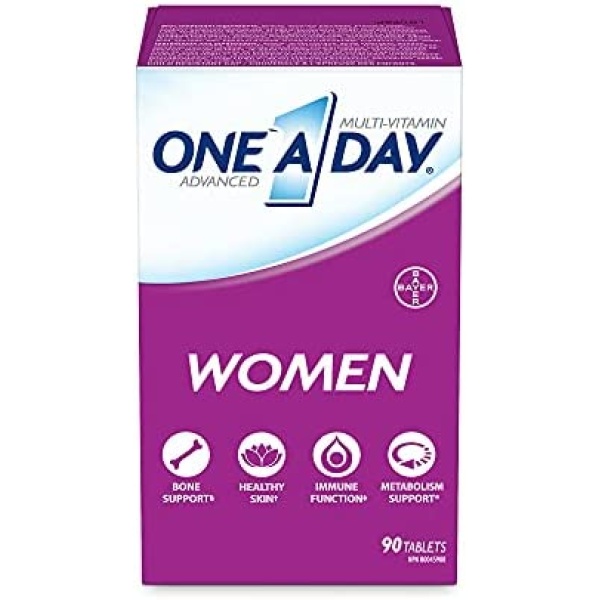 One A Day Women's Multivitamin Tablet, Specially Formulated with Vitamins & Minerals for Women, 90 Tablets