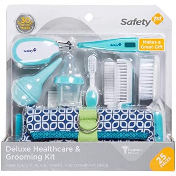 Safety 1st Deluxe Healthcare & Grooming Kit - 25 Pack, Arctic Blue