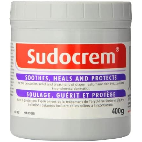 Sudocrem - Diaper Rash Cream for Baby, Soothes, Heals, and Protects, Relief and Treatment of Diaper Rash, Zinc Oxide Cream - 400g