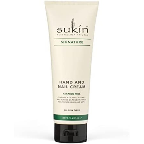 Sukin - Hand and Nail Cream - Signature Range - Hydrate and Protect Dry Hands - For All Skin Types - 125 mL