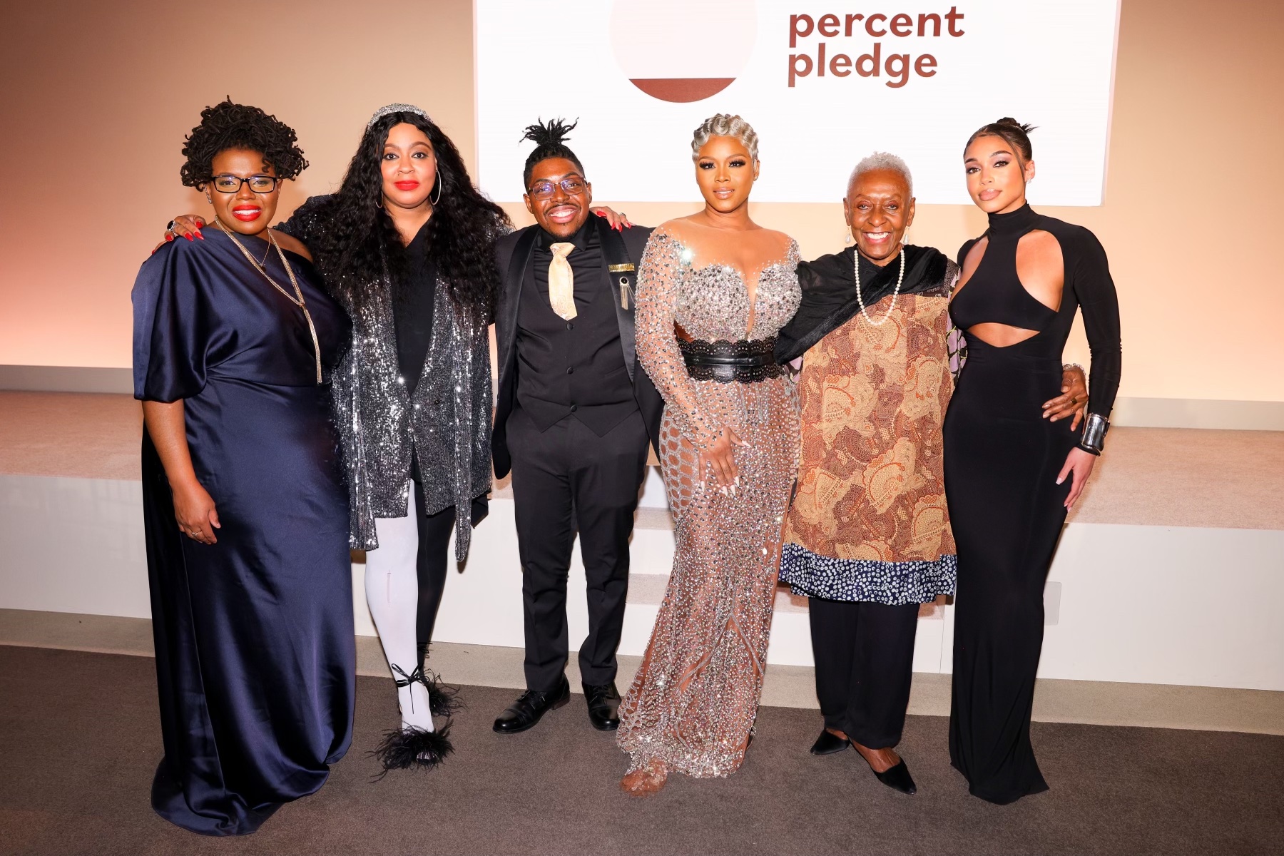 The 2023 15 Percent Pledge Gala Featuring Lori Harvey in Laquan Smith, Emma Grede in Aliette, Claire Sulmers in Matopeda, Aurora James in Christopher John Rogers, and More!