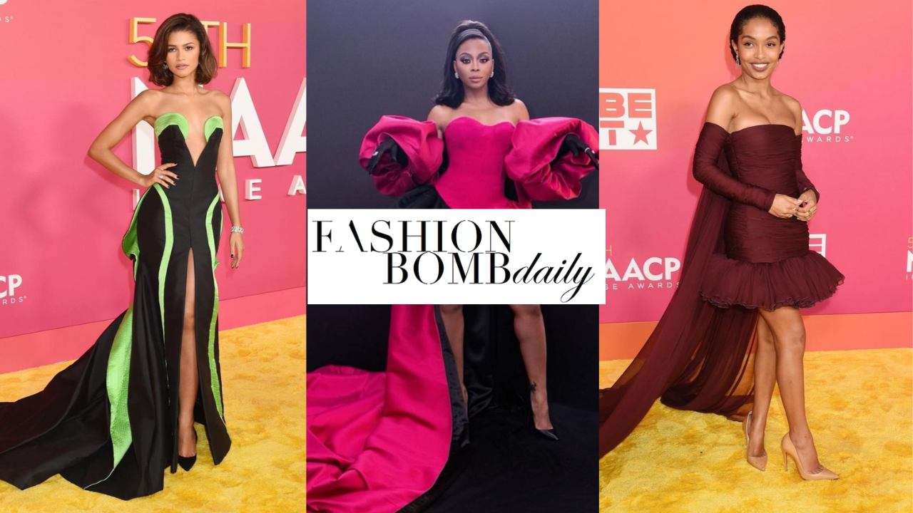 Zendaya in Versace and Dior Achieves, Yara Shahidi in Giambattista Valli, Bresha Webb in Harbison Studio and More