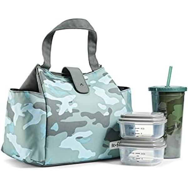 Fit+Fresh Westport Adult Insulated Lunch Bag women love as a Lunchbox, Lunch Tote - Cute Small Lunch Box For Women, Lunch box men, lunch bags women, insulated lunch box, lunch boxes, adult lunch, Sage