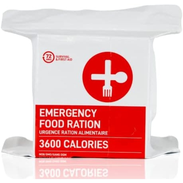 72 HRS Food Ration Bar Emergency Rations (1 PACK), 3600 Calories for 72 Hours, 5 Year Shelf Life Emergency Kit Ration Bars for Bug Out Bag Backpack for Survival Kits Supplies and Emergency Food Supply