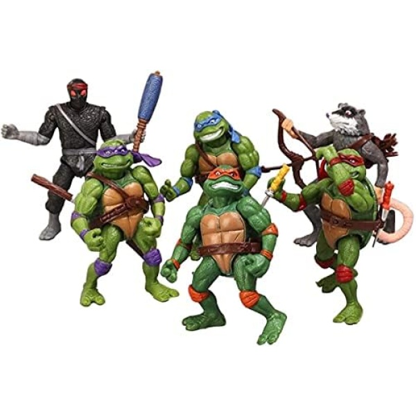 Anime Ninja Turtles Action Figures Toy Set , Ninja Turtles Toyset Anime Turtles 6 Pieces Set 4.7inch