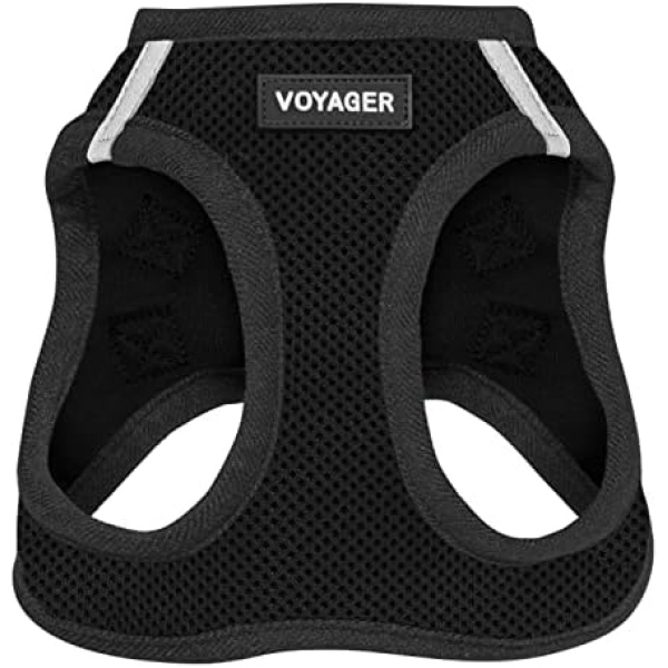 Best Pet Supplies Voyager All Weather No Pull Step-in Mesh Dog Harness with Padded Vest, Best Pet Supplies, Small, Black Base