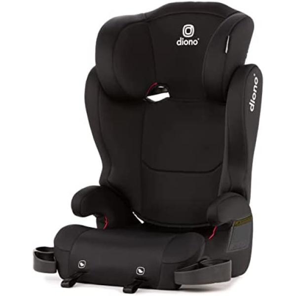 Diono Cambria 2 XL 2022, 2-in-1 Belt Positioning Booster Seat, High-Back to Backless Booster with Space and Room to Grow, 8 Years 1 Booster Seat, Black