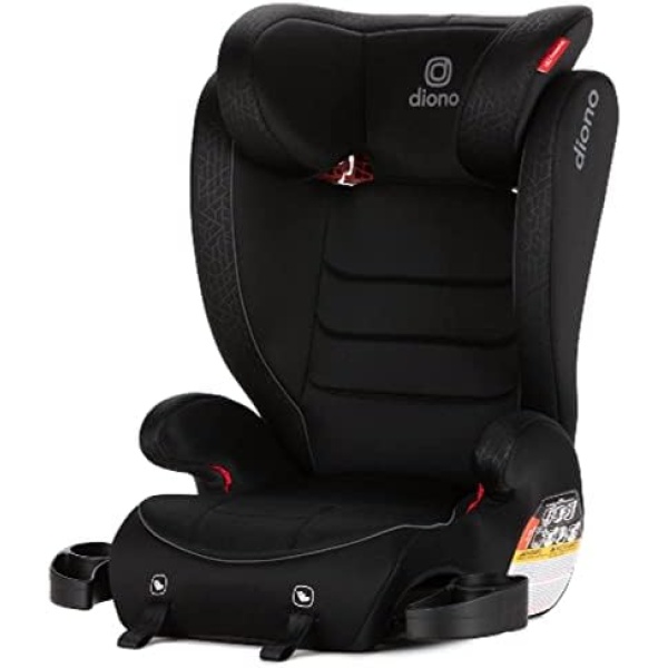 Diono Monterey 2XT Latch 2 in 1 High Back Booster Car Seat with Expandable Height & Width, Side Impact Protection, 8 Years 1 Booster, Black