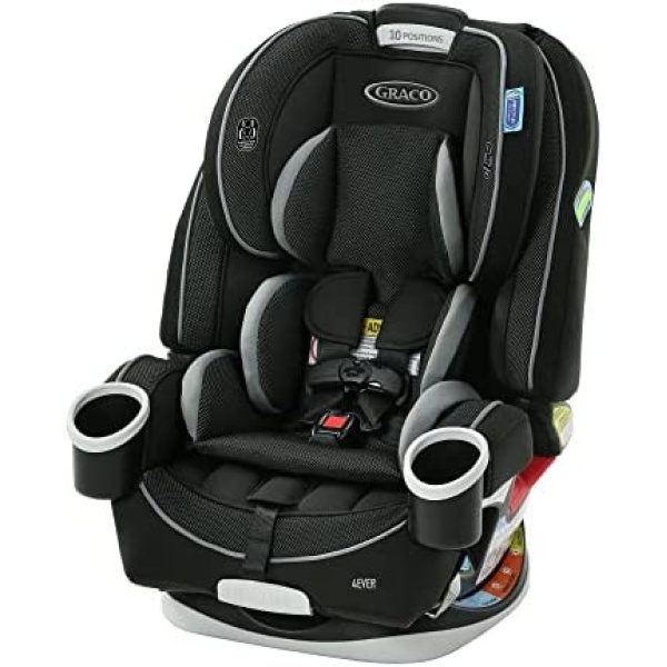 Graco All In One Car Seat, 4Ever 4-in-1 Car Seat, Convertible from Infant to Toddler (1.8-18 kg), Washable Seat Cover, Raegen