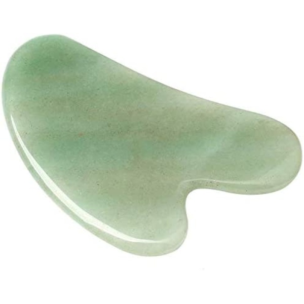 Gua Sha Scraping Massage Tool,Green Jade Stone Gua Sha Massage Valentine's Day Gift for Women Skin Care and Skin Rejuvenation,Anti-Aging Facelift, Skin Tightening