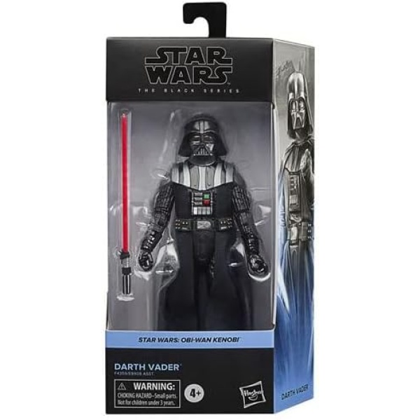 Hasbro Star Wars The Black Series Darth Vader Toy 6-Inch-Scale OBI-Wan Kenobi Collectible Action Figure, Toys for Kids Ages 4 and Up, Multicolored (F4359)