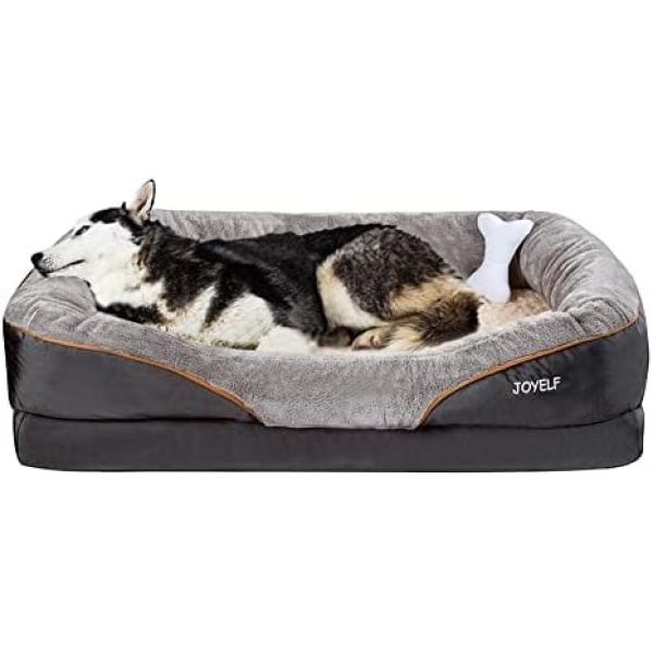 JOYELF XX-Large Memory Foam Dog Bed, Orthopedic Dog Bed & Sofa with Removable Washable Cover Dog Sleeper for Large Dogs