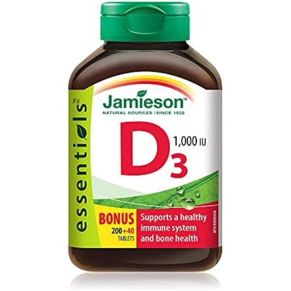 Jamieson Vitamin D3 1,000 IU, 240 Count (Pack of 1)