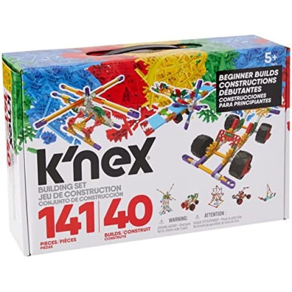 K'NEX Beginner 40 Model Building Set - 141 Parts - Ages 5 & Up - Creative Building Toy, Multi