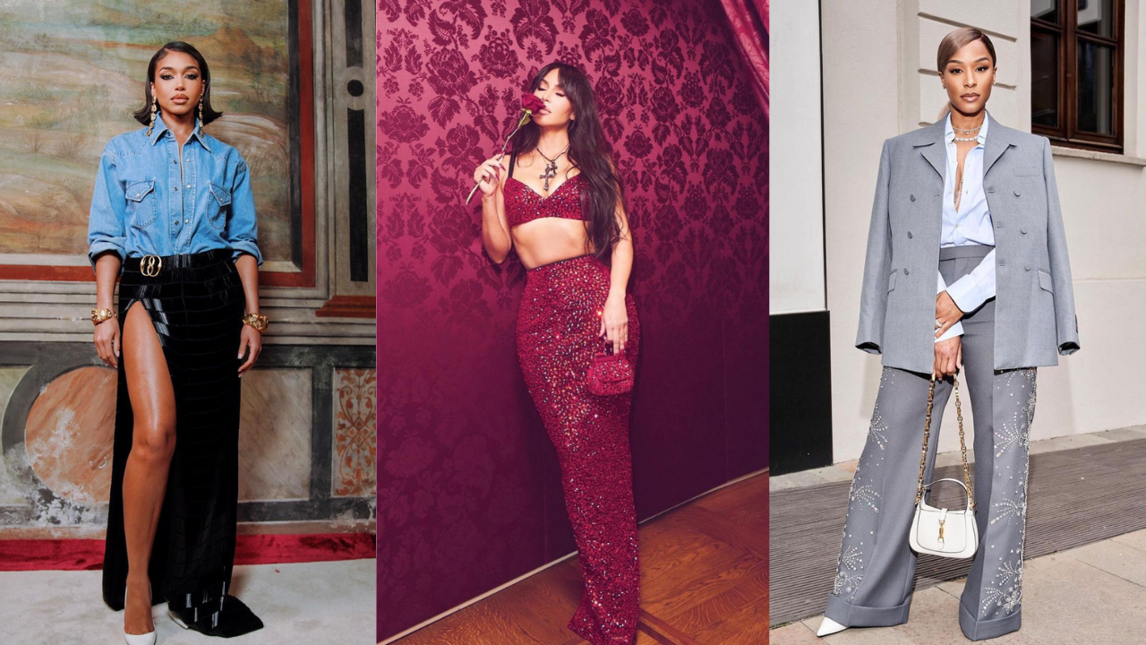 Lori Harvey in Bally, Kim Kardashian in Dolce & Gabbana, Savannah James in Gucci & More