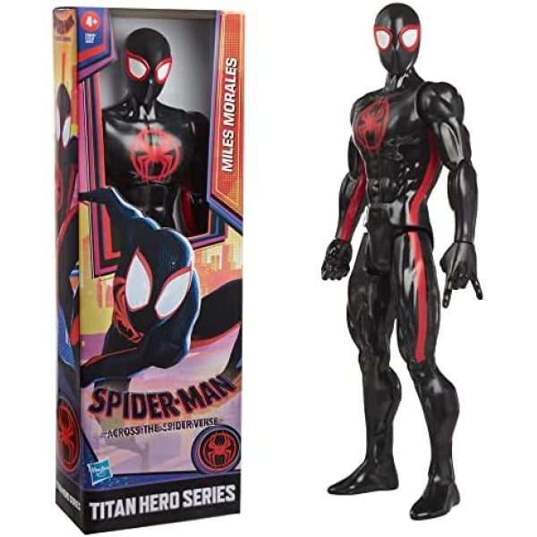 Marvel Spider-Man Miles Morales Toy, 12-Inch-Scale Spider-Man: Across The Spider-Verse Action Figure, Marvel Toys for Kids Ages 4 and Up