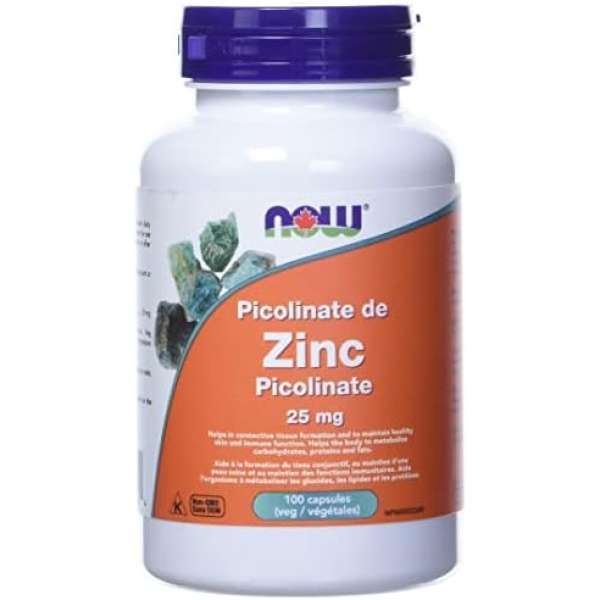 Now Foods Zinc Picolinate 25mg 100vcap