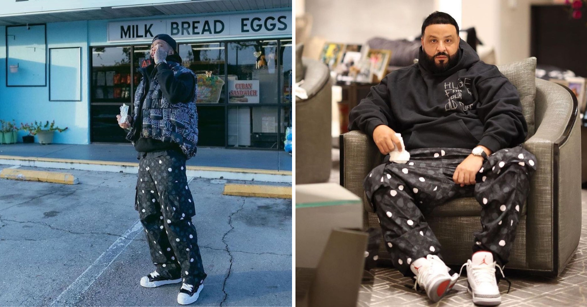 Odell Beckham Jr and DJ Khaled Share a Love for the Louis Vuitton x Yayoi Kusama Monogram Painted Dots Cargo Pants