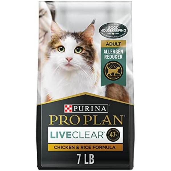 Purina Pro Plan LiveClear Allergen Reducing Dry Cat Food, Chicken & Rice 3.18kg