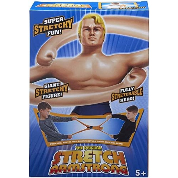 Stretch Armstrong Figure - The Original 10 inches Large Stretchable Action Toy Figure Gift - Vintage Retro Toys Stretchy - 90's, 80's, 70's Toys