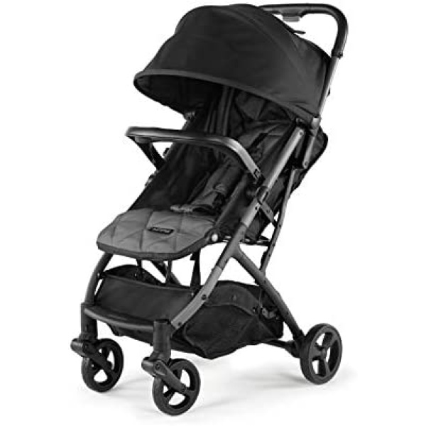 Summer 3Dpac CS Compact Fold Stroller, Black € Compact Car Seat Adaptable Baby Stroller € Lightweight Stroller with Convenient One-Hand Fold, Reclining Seat and Extra-Large Canopy