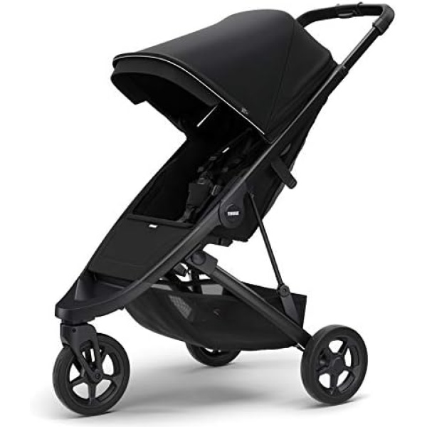 Thule Spring Stroller - Compact Baby Stroller Perfect for Everyday Use - Features 5-Point Harness, Lightweight and Compact Design, Vented Canopy, Padded Reclining Seat