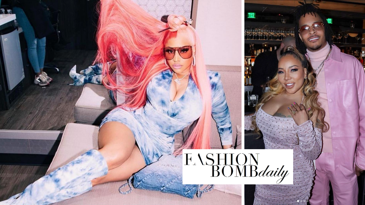 Tiny and TI Match in Pink Monochromatic looks, Cardi in Marni, Nicki Minaj in Alexandre Vauthier and More