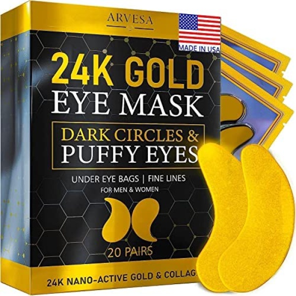 Under Eye Mask for Dark Circles and Puffiness, Eye Bags, Wrinkles, Under Eye Patches for Puffy Eyes with Collagen - Skincare Eye Patch Treatment Masks for Women and Men - Under Eye Gel Pads