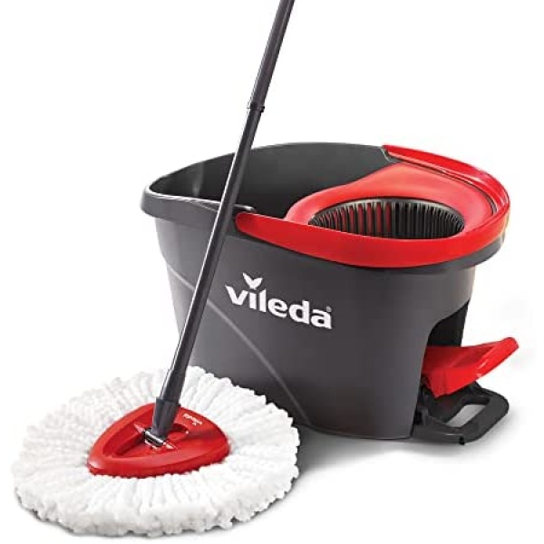 Vileda EasyWring Microfibre Spin Mop & Bucket Floor Cleaning System