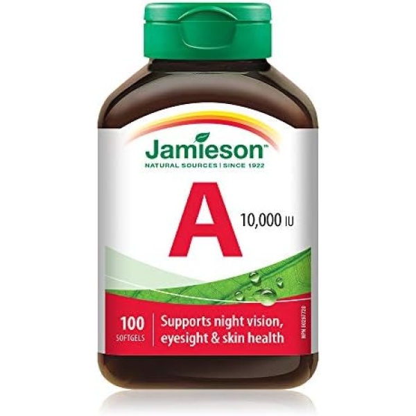 Vitamin A 10,000 IU, 100 Count (Pack of 1)