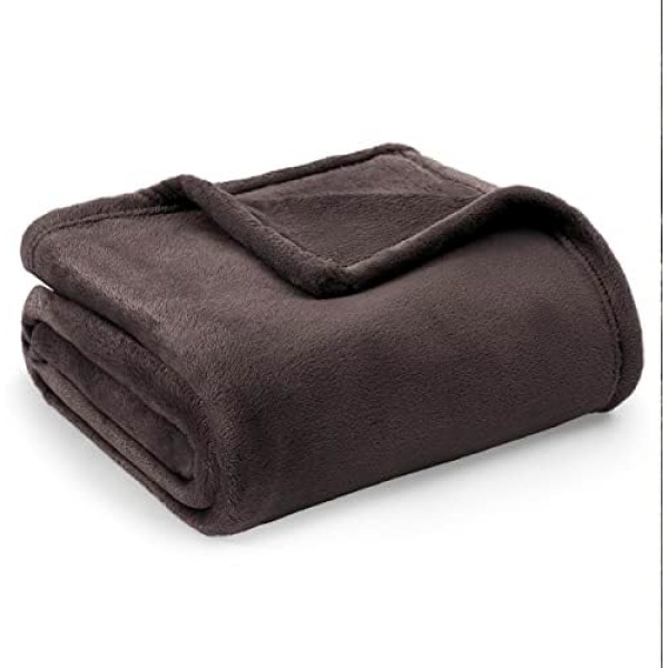 Bedsure Fleece Blankets Twin Size Blanket for Couch - Brown Blankets Fuzzy Cozy Soft Plush Lightweight Warm Twin Blankets for Bed, 60x80 inches