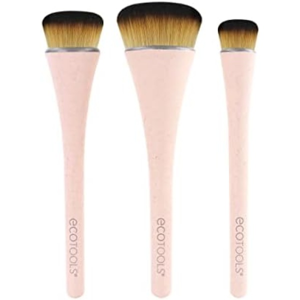 EcoTools 360 Ultimate Blend Makeup Brush Kit, 1 Count, 3 Piece Makeup Brushes