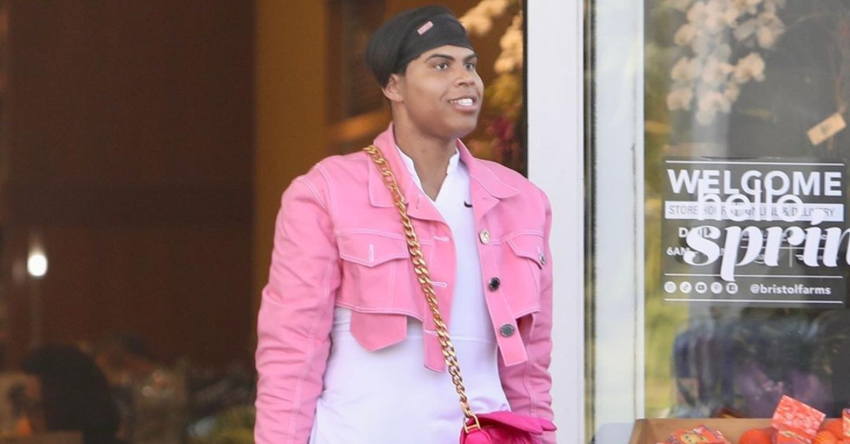 Ej Johnson is Pretty In Pink Athleisure While Wearing Balmain, Nike and Dior x ERL