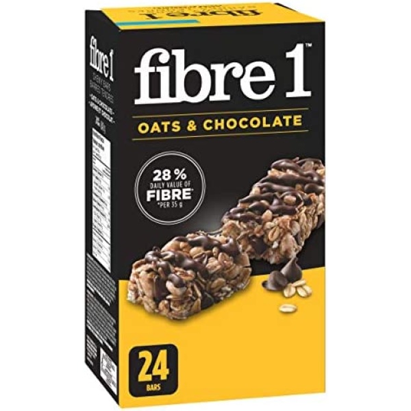 Fibre 1 Chewy Bars Oats & Chocolate, 24 Count