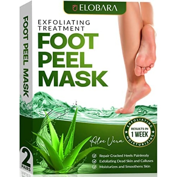 Foot Peel Mask, 2 Pack, Exfoliating Dead Skin and Calluses for Baby Soft Feet, Smooth Silky Skin, Repair Cracked Heels Painlessly, Leave Your Feet Moisture and Smooth…