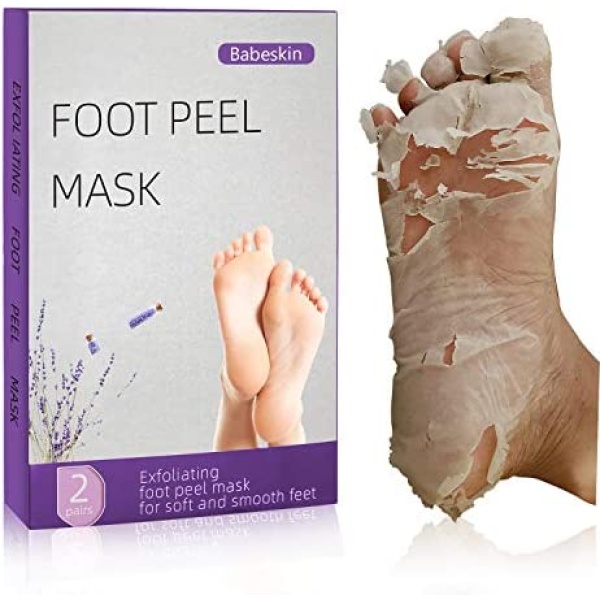 Foot Peel Mask,Babeskin Foot Mask 4 Pieces Of Foot Peel Mask, Exfoliant For Soft Feet In 1-2 Weeks, Exfoliating Booties For Peeling Off Calluses & Dead Skin, For Women and Men