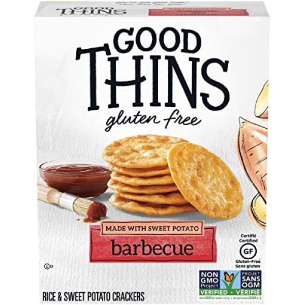 GOOD THINS Sweet Potato Barbecue Gluten Free Crackers 100 g (Pack of 1)