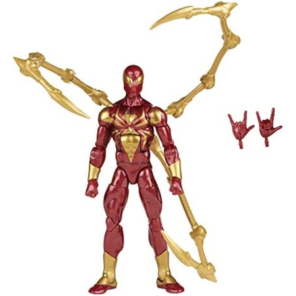 Hasbro Marvel Legends Series Spider-Man 6-inch Iron Spider Action Figure Toy, Includes 2 Accessories, Multicolor (F3455)