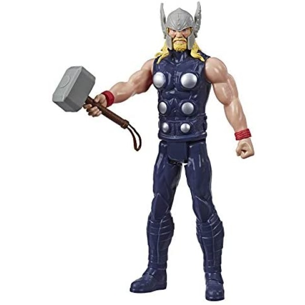 Marvel Avengers Titan Hero Series Blast Gear Thor Action Figure, 12-Inch Toy, Inspired by The Marvel Universe, for Kids Ages 4 and Up