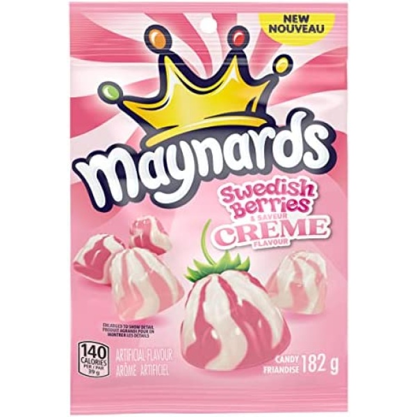 Mayanrds, Swedish Berries and Crème, Gumm Candy, Bonbon, 182g