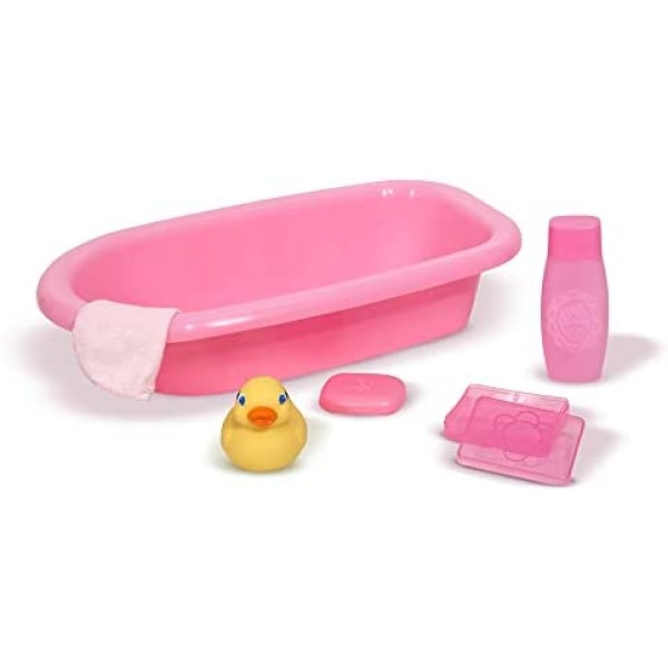 Melissa & Doug Mine to Love Baby Doll Bathtub and Accessories Set (6 Pieces)