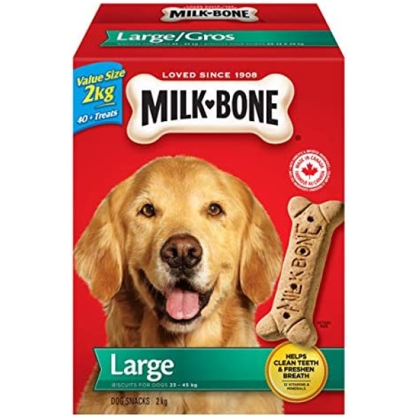 Milk-Bone Original Large Dog Biscuits 2kg, Red, Large