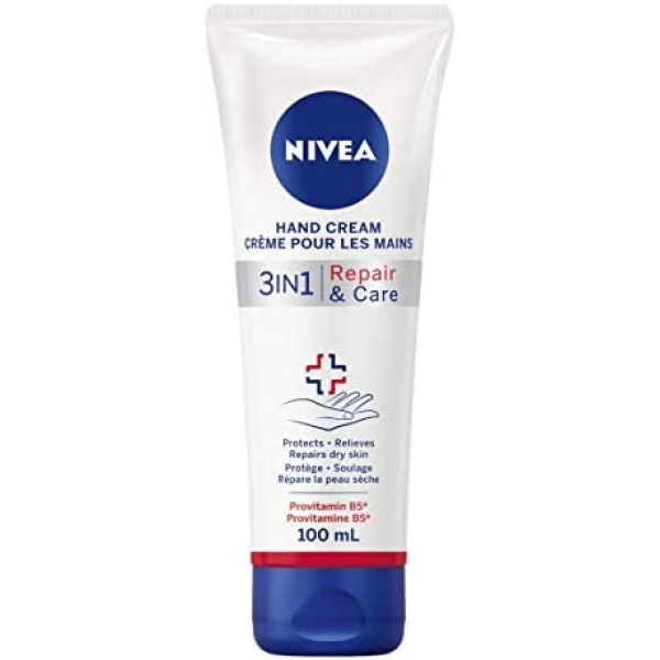 NIVEA 3-in-1 Repair & Care Hand Cream, 100ml